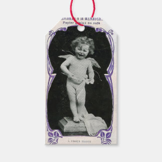 Sad Cherub Angel Print Gift Tags