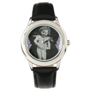 Sad Cherub Angel Print Watch