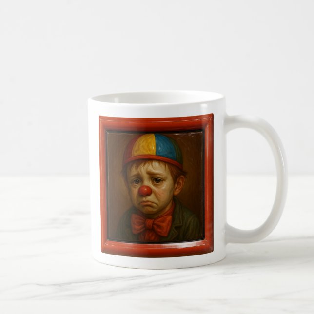 Sad Clown Boy  Coffee Mug (Right)