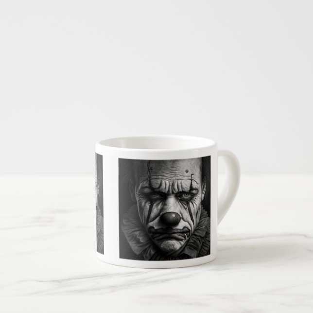 Sad Clown Espresso Mug  (Front Right)