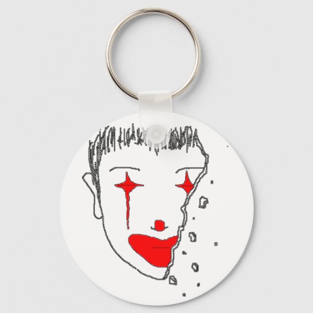Sad Clown Key Ring (Front)