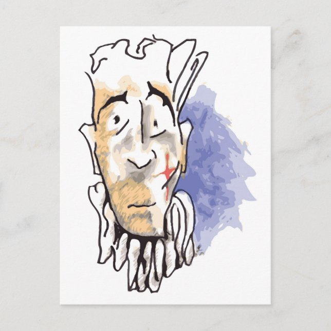 Sad Clown Postcard (Front)