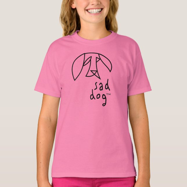 Sad Dog™ - Girls' Babydoll T-Shirt (Front)