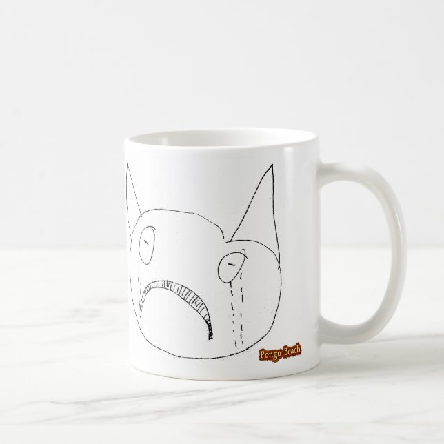 Sad Face Coffee Mug (Right)