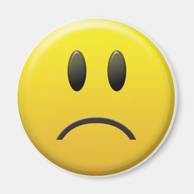 Sad Face Magnet (Front)