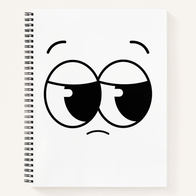 Sad face Notebook (Front)