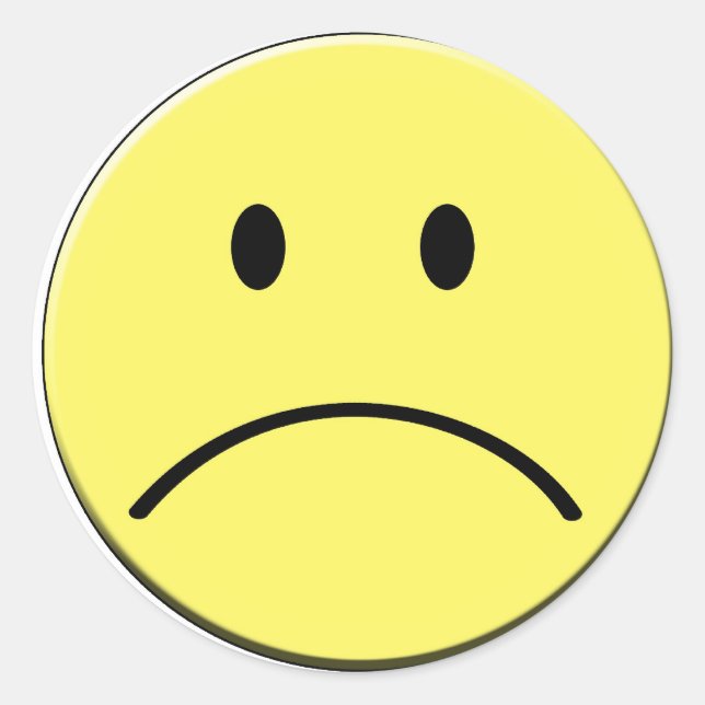Sad Face Sticker (Front)