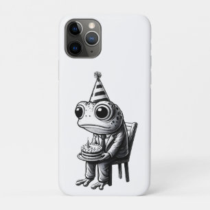 Sad frog Happy birthday  Case-Mate iPhone Case