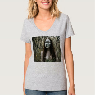 Sad Ghost Woman in Australian Bush T-Shirt
