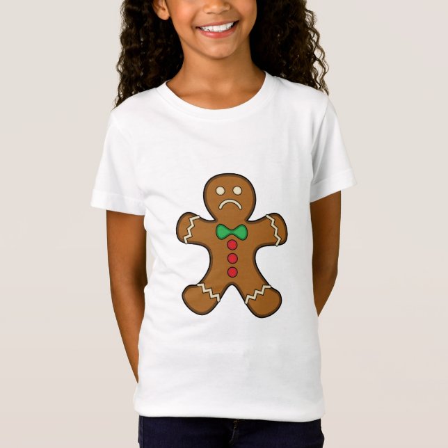 Sad Gingerbread Man T-Shirt (Front)