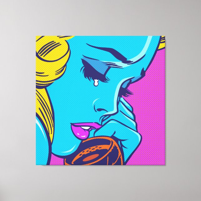 SAD GIRL CANVAS PRINT (Front)