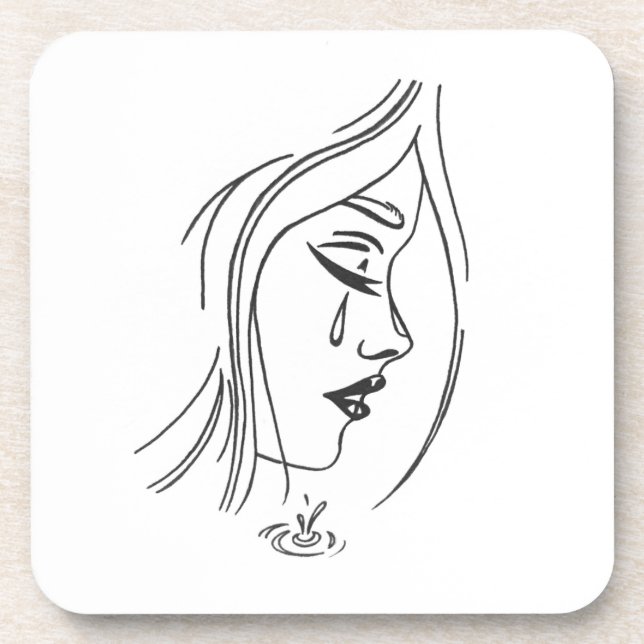 Sad Girl Coasters (Front)
