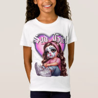 sad girl Graphic Design