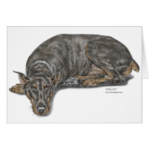 Sad Guilty Looking Doberman