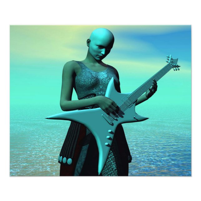 Sad Guitar Photo Print (Front)