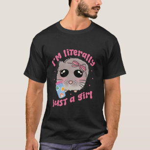 Sad hamster meme i m literally just a girl coquett T-Shirt