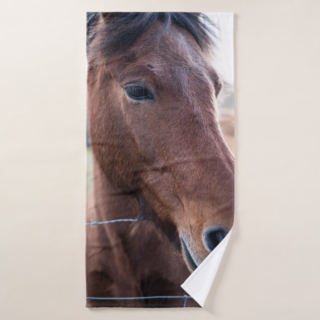 SAD HORSE BATH TOWEL (Bath Towel)