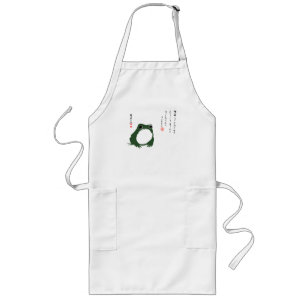 Sad Japanese Frog Toad 19th Century  Long Apron