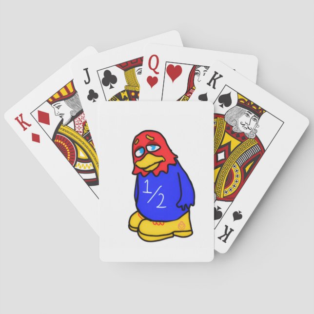 Sad Jayhawk  Playing Cards (Back)