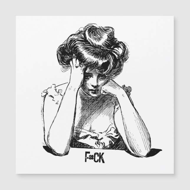 Sad Lady says "f#ck" (Front)