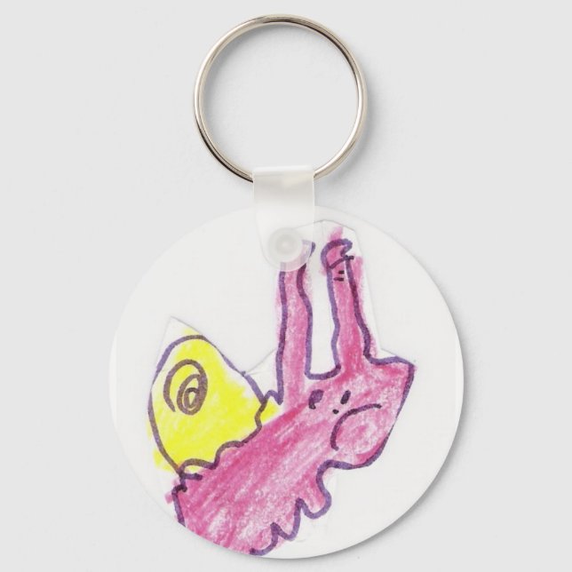 Sad Little Snail Keychain by Sadie (Front)