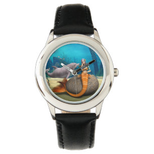 Sad Mermaid and Dolphin Watch