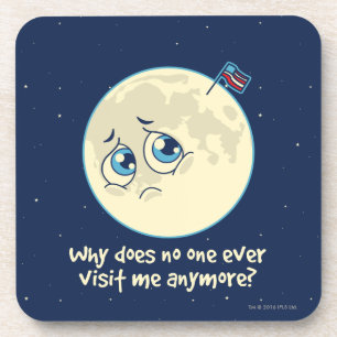Sad Moon Coaster