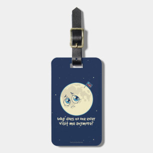 Sad Moon Luggage Tag