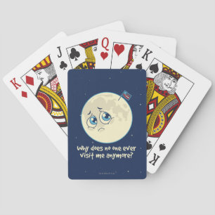 Sad Moon Playing Cards