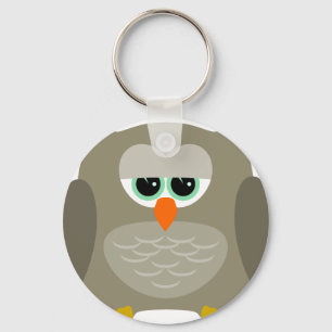 Sad owl key ring