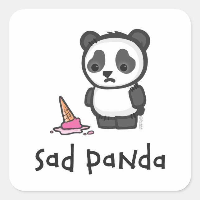 Sad Panda sticker (Front)