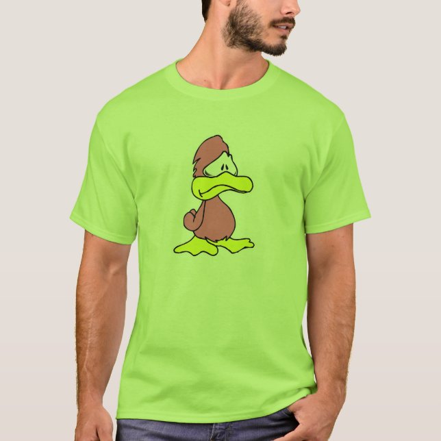 sad pink duck T-Shirt (Front)