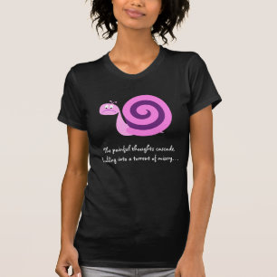 Sad Pink & Purple Snail: Torrent of Misery T-Shirt
