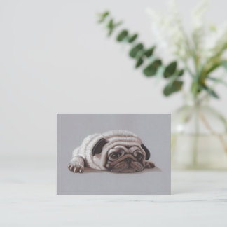 Sad Pug Card