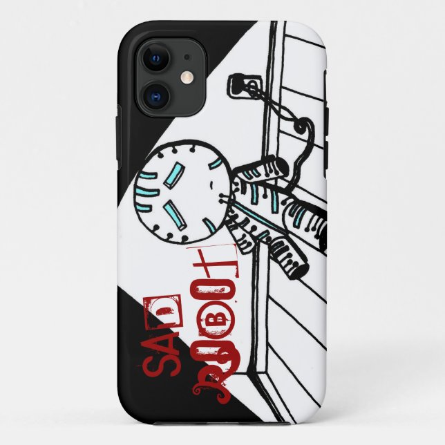 Sad Robot iPhone 5 Case (Back)