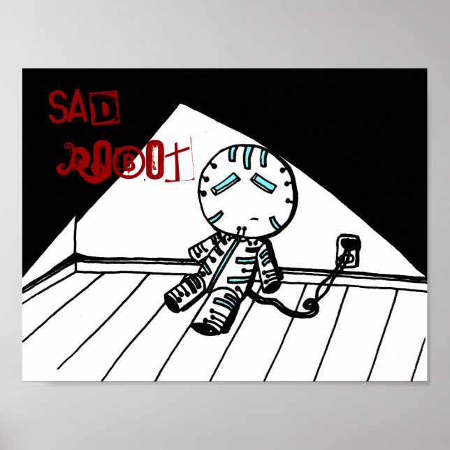 Sad Robot Poster (Front)