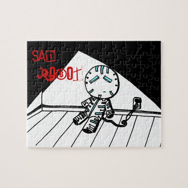 Sad Robot Puzzle (Horizontal)