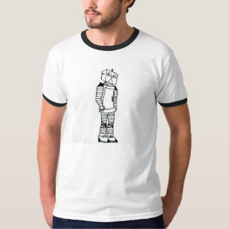 Sad Robot Ringer T-Shirt