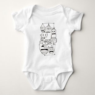 Sad Robots Baby Bodysuit