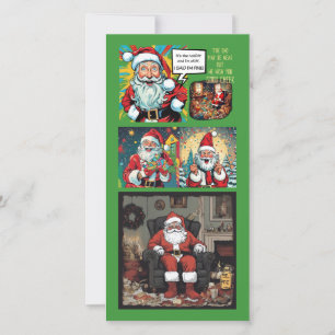 Sad Santa (family to family) Flat Card