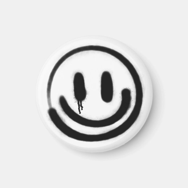 sad smile emoji magnet (Front)