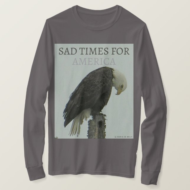 SAD TIMES FOR AMERICA T-Shirt (Design Front)