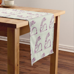 Sad traffic light  short table runner