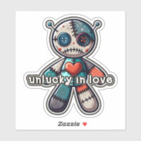 Sad VOODOO Doll Bear UNLUCKY in LOVE