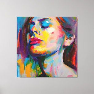 Sad women canvas print