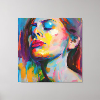 Sad women canvas print