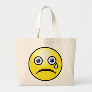 Sad Yellow Face Tote Bag