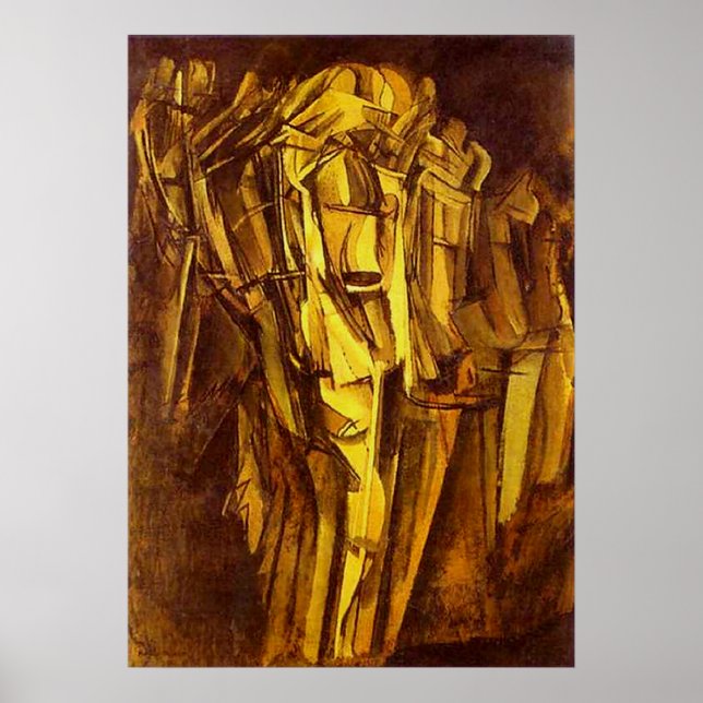 Sad Young Man in a Train Poster (Front)