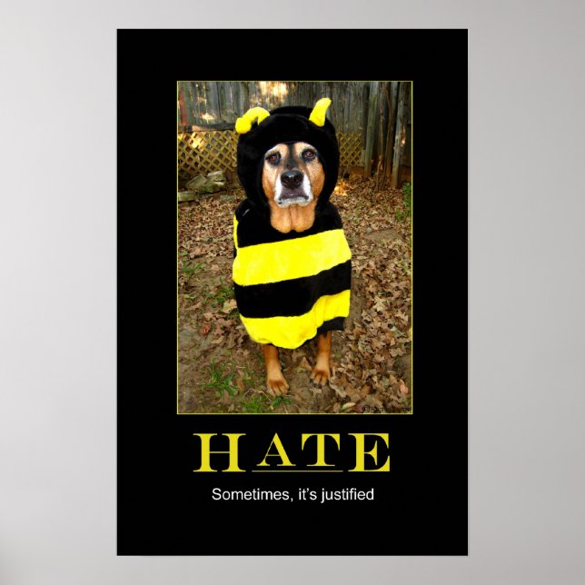 Saddest Bee Motivational Poster (Front)