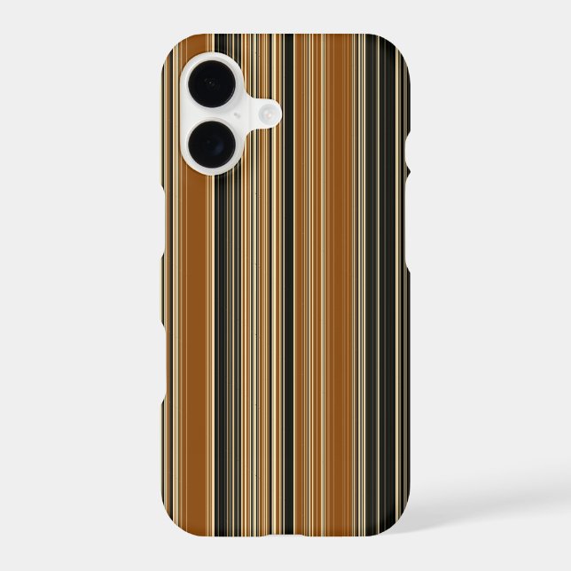 Saddle Brown and Black Striped Pattern (Back)